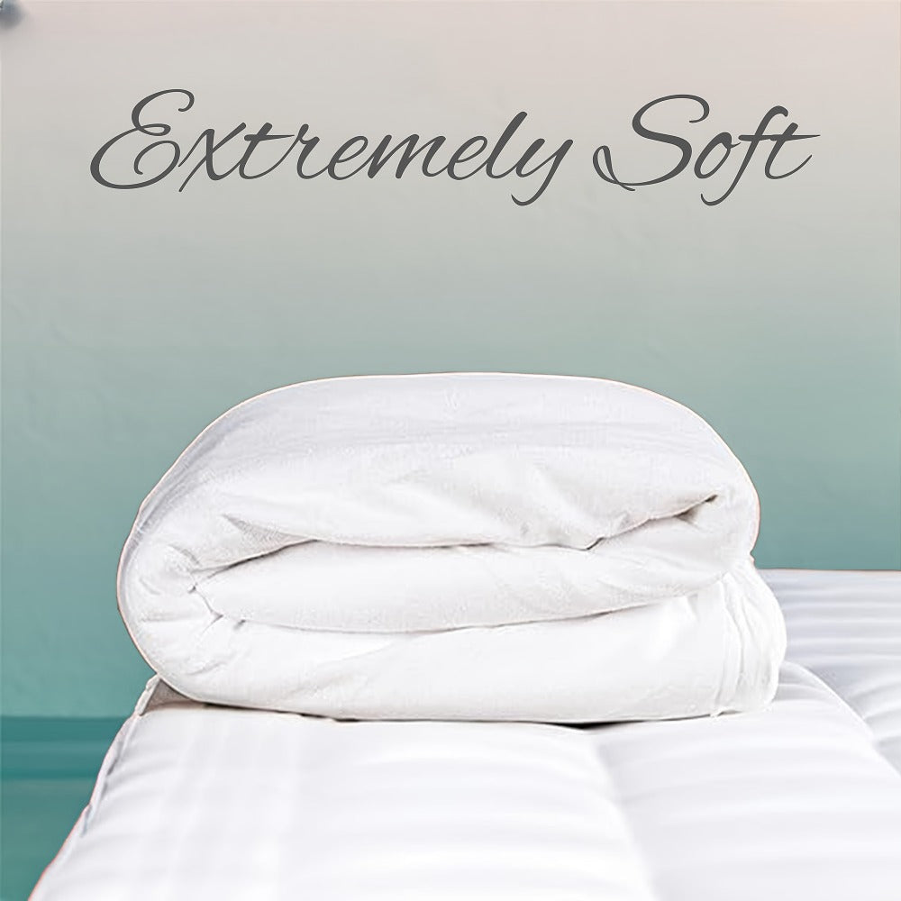 Waterproof Mattress Protector 2 Pack - Soft Microfiber Terry Cover, Noiseless Washable Fitted Sheet 8"-14" Deep Pocket, Twin Full Queen King