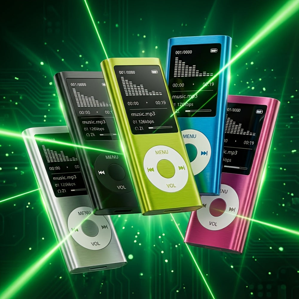 Portable MP3 MP4 Player with 128GB Expandable Storage, Lossless Audio FLAC MP3 WMA APE, Video Playback, E-Book Reader, LCD Screen, Alloy Body, Ideal for Music Travel Offline Listening