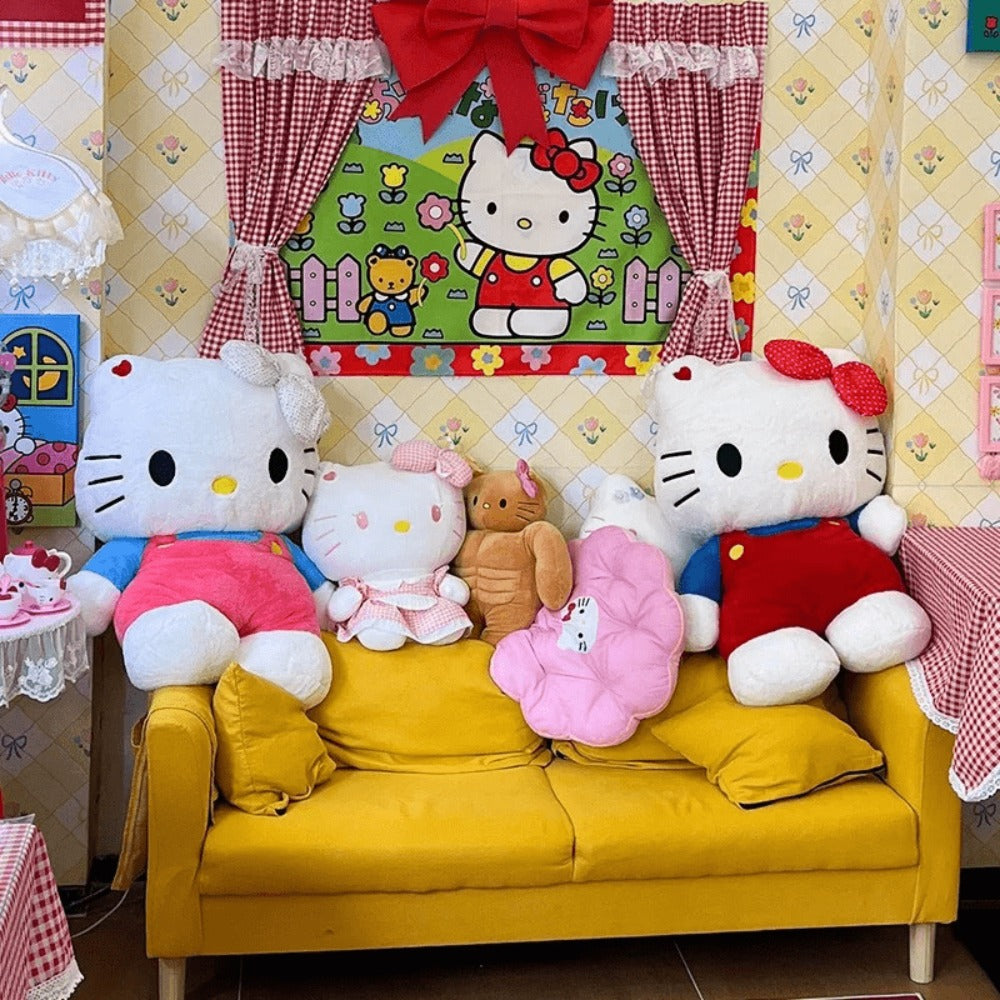 Hello Kitty Large Plush Doll 16 Inch 40cm Sanrio Kawaii Stuffed Animal Oversized Pillow Soft Toy Collectible Birthday Christmas Gift for Girls Teens