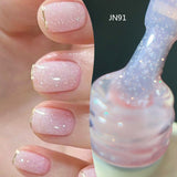 Snow Glitter Pink Jelly Gel