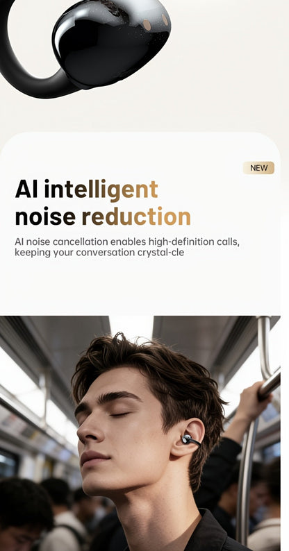 Philips TWS Ear Clip Sport Headset Hi-Fi Bass Stereo HD Calls Earhook Wireless Bluetooth for Music Gaming Business iOS Android Gift for Couples Valentine Black Gold