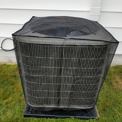 Outdoor Air Conditioner Cover with Mesh Vent and Adjustable Straps in Three Sizes for Central AC Units