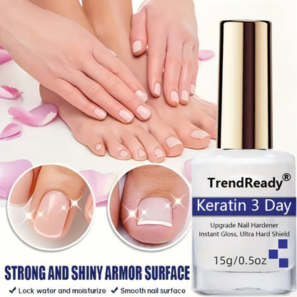 Vitamin E Nail Strengthener Oil, Two 15ml Bottles with Keratin Protein for Daily Manicure Care
