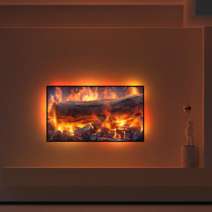 TV LED Backlight Screen Sync - App Controlled, Follows Audio Rhythm, Supports 4K30, 16.4ft for 32-80 Inch Indoor TV