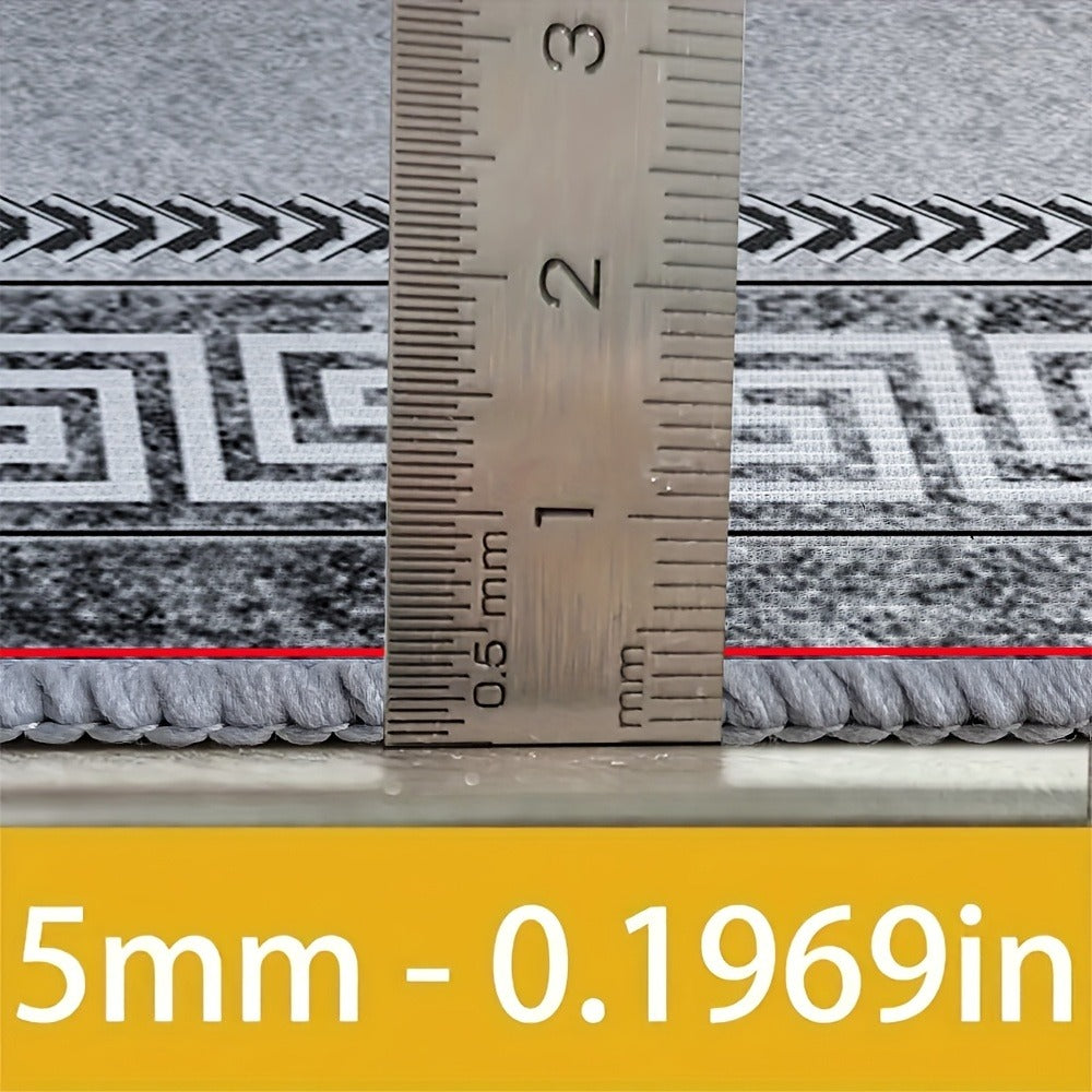 Persian-Inspired Floral Area Rug in Gray with Four Size Options for Living Room, Bedroom or Seating Areas