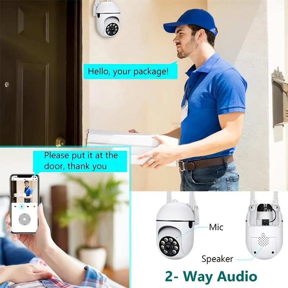 355° Pan Tilt WiFi Security Camera 2 Pack with AI Motion Detection – Full Color Night Vision, Two-Way Audio, Dual Band 2.4GHz & 5GHz, Indoor Wireless Camera Cloud & SD Storage