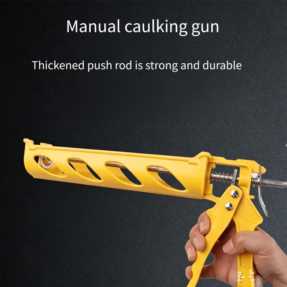 Caulking Gun Manual Drip-Free – Lightweight Multi-Function Sealing Gun for Bathroom, Balcony, Doors & Windows, Home Decoration & Construction Projects, Easy-Squeeze Caulk Applicator