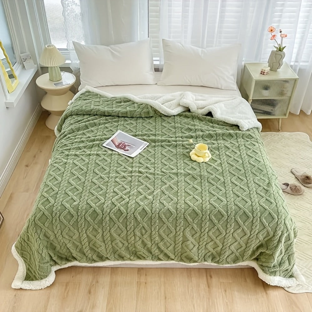 Taffeta Blanket Double-Sided – Silky Soft All-Season Sleep Blanket for Bed & Air Conditioning, Machine Washable, 5 Colors, 3 Sizes