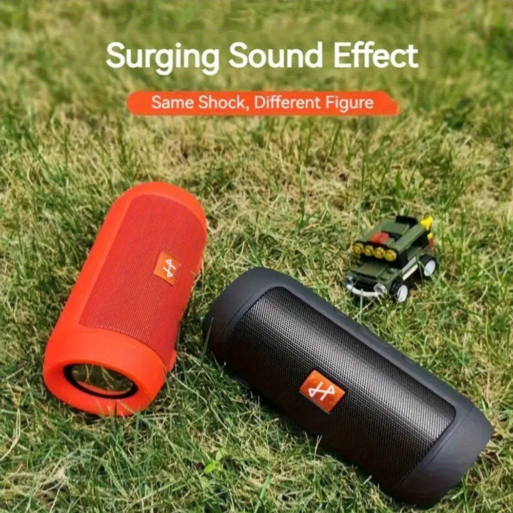 Bluetooth Speaker Compact Cylindrical Model with Rechargeable Lithium Battery, USB Charging and Three Colors