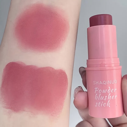 Matte Cream Blush Stick Set 3pcs Multifunctional — Waterproof Non-Greasy Brightening Formula, Blendable Color for Cheeks Lips & Eyes, Long-Lasting Travel-Friendly Daily Face Makeup for Women