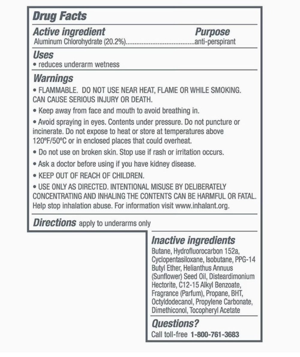 Deodorant, Spray for Women 150ml Invisible Dry Formula, No White Marks, No Yellow Stains, Quick Dry