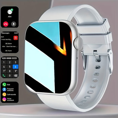 Smart Watch Fitness Tracker 2.01" Touchscreen – Dual Strap, HD Bluetooth Calls, 100+ Functions, Step & Calorie Tracking, Music & Notifications for Android & iPhone
