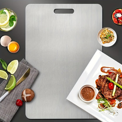 Cutting Board Titanium Double-Sided Prep Surface with Carry Handle in a 14 x 10-Inch Single-Board Format