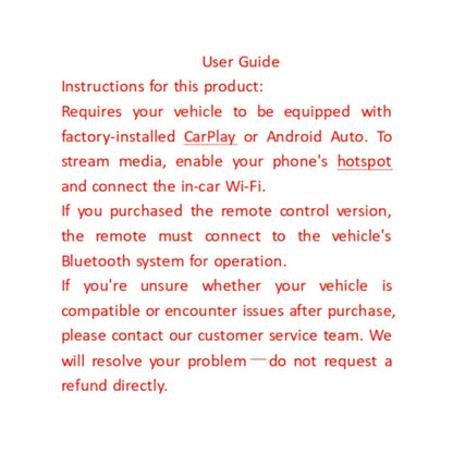 3-in-1 Wireless CarPlay Adapter Magic Media Box with Netflix YouTube TikTok Streaming & USB Port