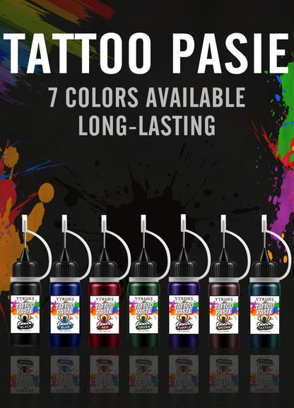 Liquid Body Paint Temporary Tattoo Ink — 7 Vibrant Colors, Fast-Drying Waterproof Formula, Plant-Based Squalane, Skin-Safe for Festivals, Parties, Halloween, Cosplay & Body Art