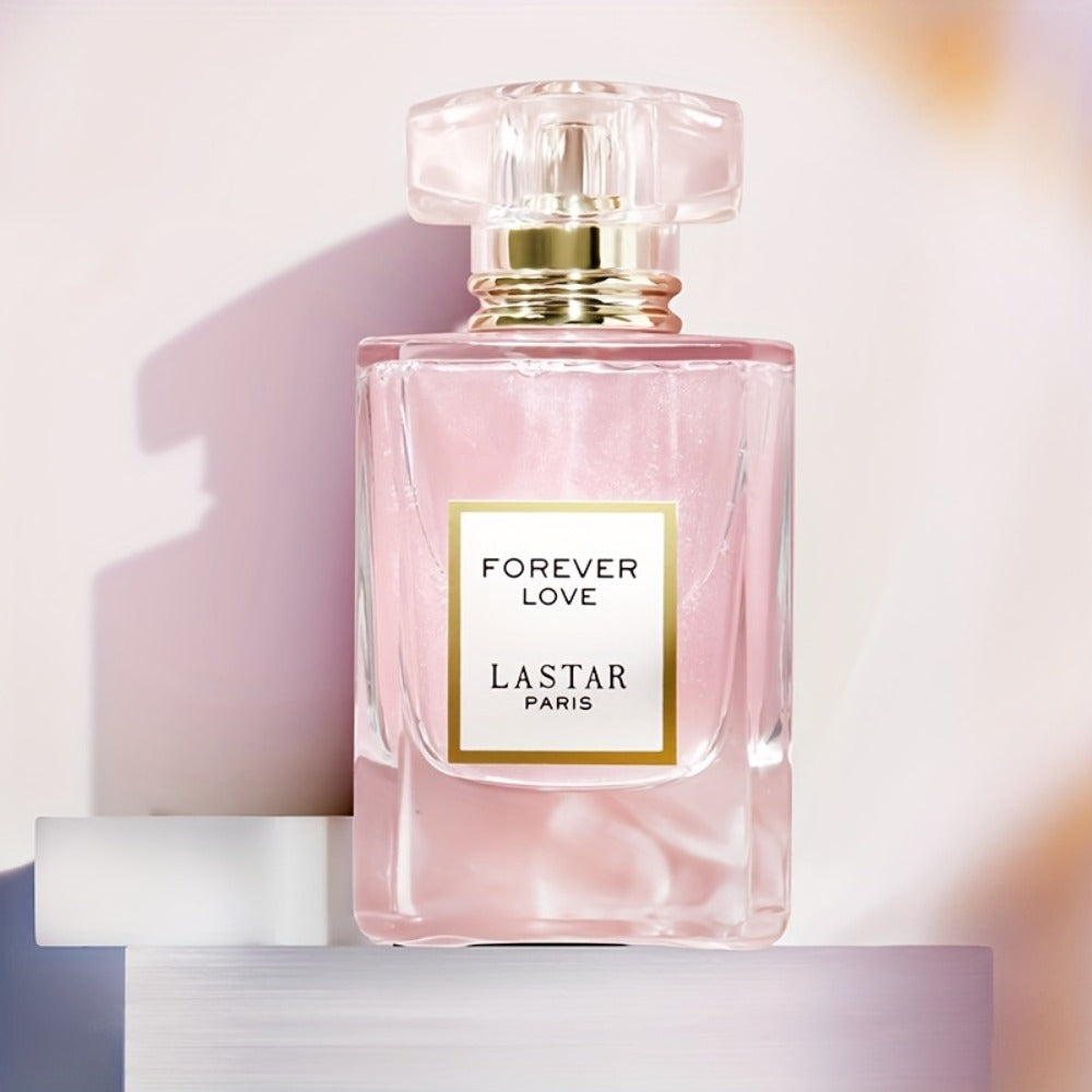 LASTAR Forever Love Shimmer Pink Eau de Parfum Spray, 55ml Bottle with Floral and Fruity Scent Profile
