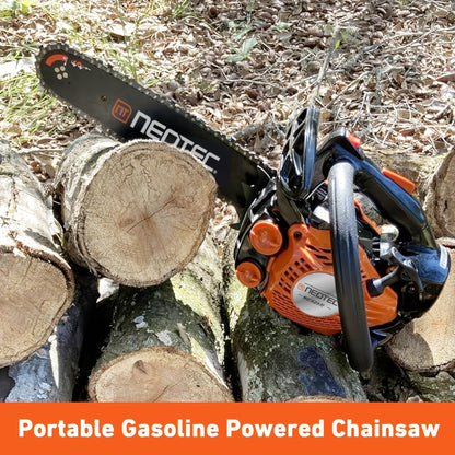 25CC 12-Inch Top-Handle Gas Chainsaw with 12000 RPM Source Rating and 5.5-Pound Body Configuration