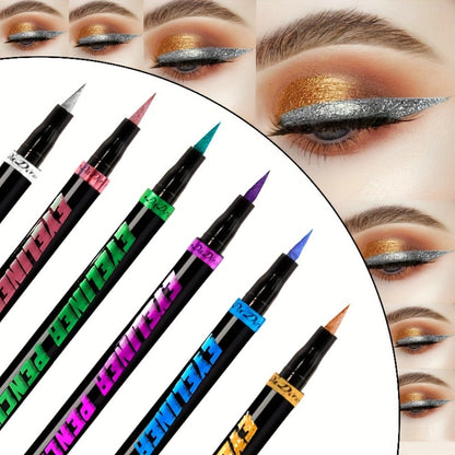 Eyeliner Pencil Set Waterproof 6 Colors Smudg1e Proof Long Lasting Colored Eye Liner for Women Pigmented Gel Eyeliner Pencils Makeup Kit Holiday Gift