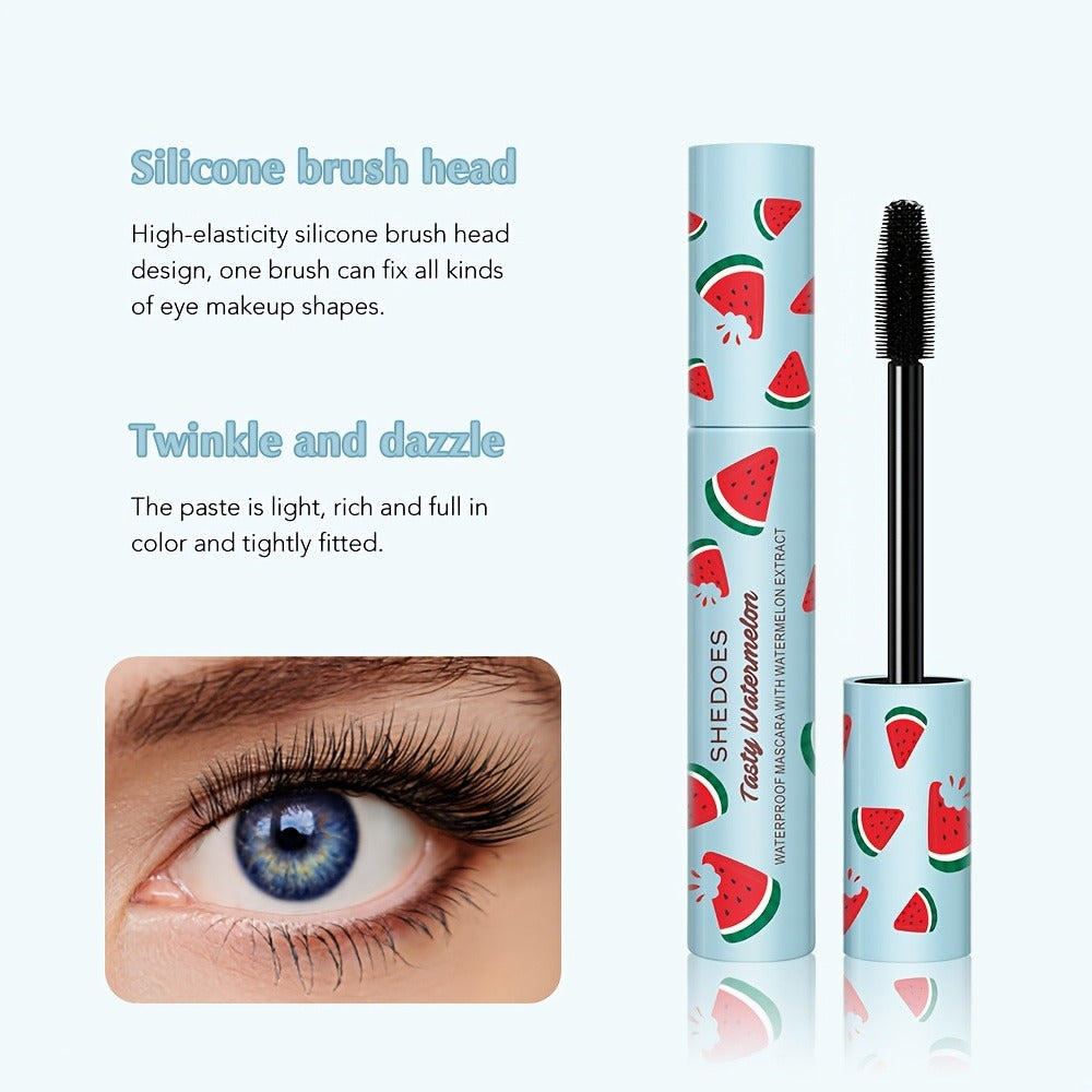 Waterproof Mascara 2 Pack Watermelon — Lengthening Curling & Thickening Formula, Natural Lash Extension, Long-Lasting Smudge-Proof, Beginner-Friendly Eye Makeup for Women