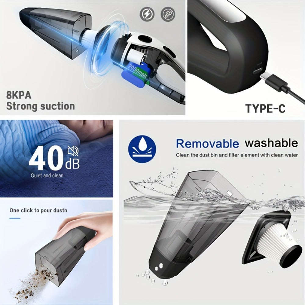 901Pro Cordless Stick and Handheld Vacuum Cleaner with Floor Head and Four Blue or Black Color Options