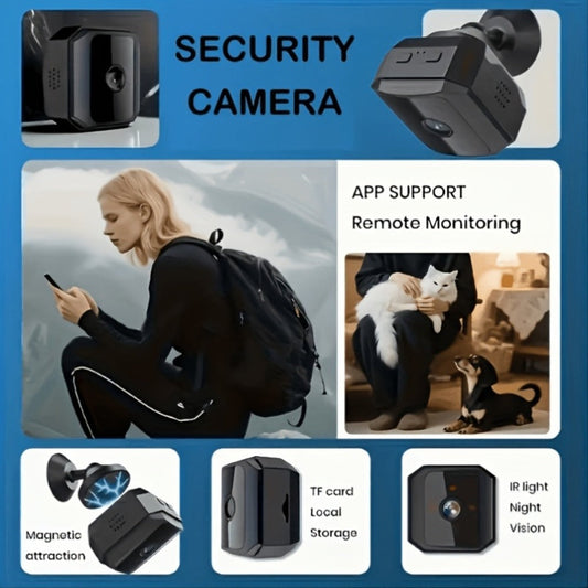 Wireless Security Camera Rechargeable Battery, No WiFi No Internet AP Hotspot, IR Night Vision, Two-Way Audio, Motion Detection Alerts, Indoor Outdoor Portable Surveillance – Home Pet Baby Monitor