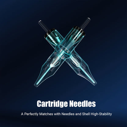 Tattoo Cartridge Needles Disposable 20/50pcs - Standard Round Liner RL & Round Magnum RM Mixed Sizes