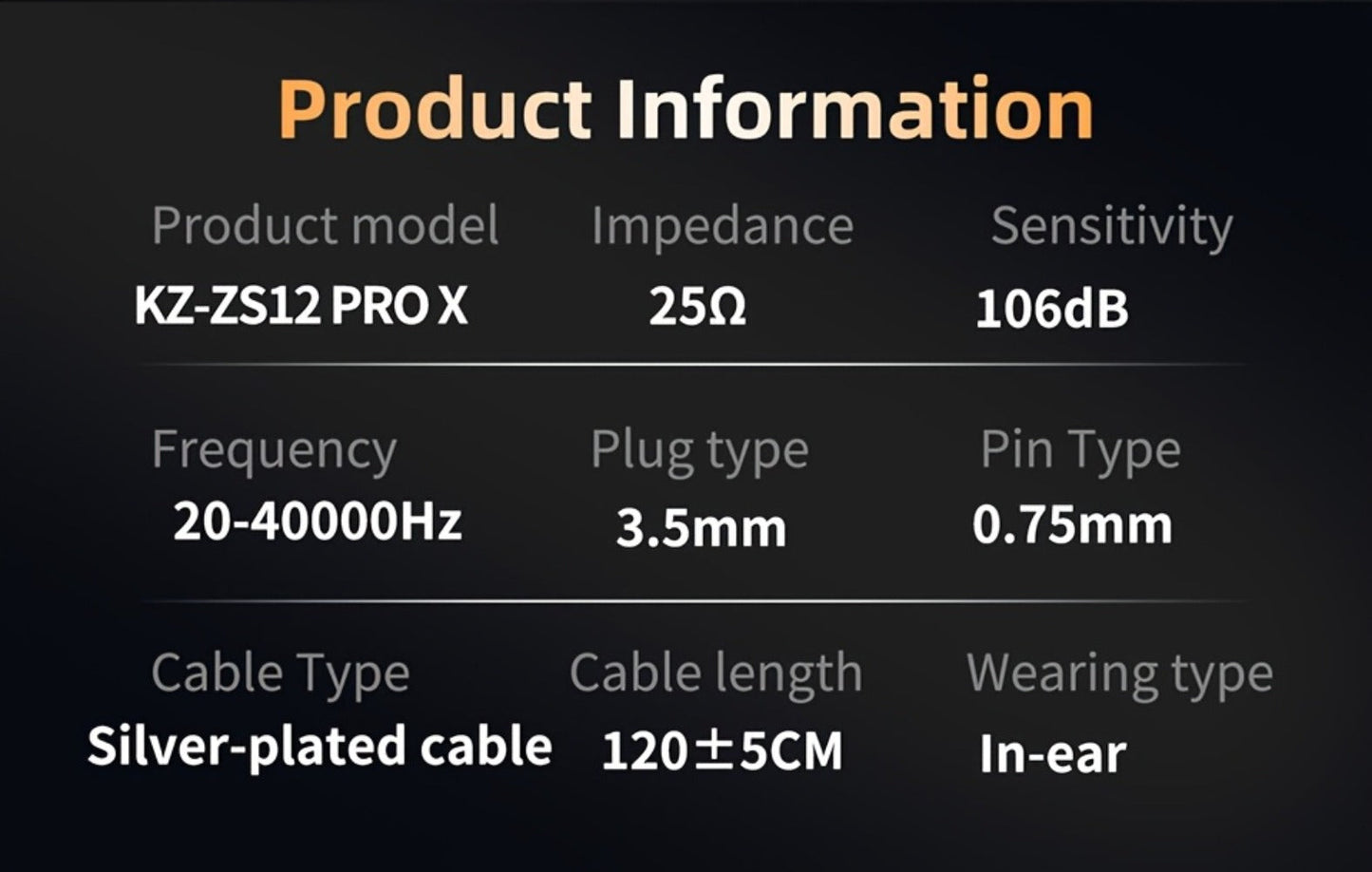 KZ ZS12 PRO X In-Ear Monitor Hybrid IEM Headphones Detachable Cable Noise Cancelling Dynamic Mic Sport Gaming DJ Audio Monitoring Music Production