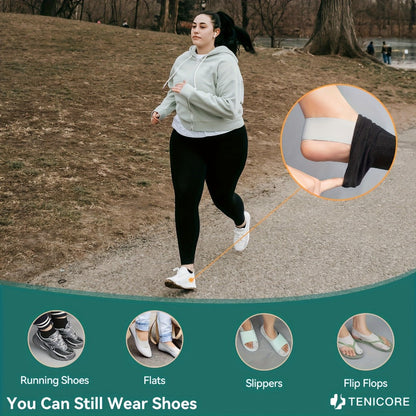 Four-Point Big Toe Separator Sleeve Pair in Medium or Large with Heel Strap and Open-Toe Design