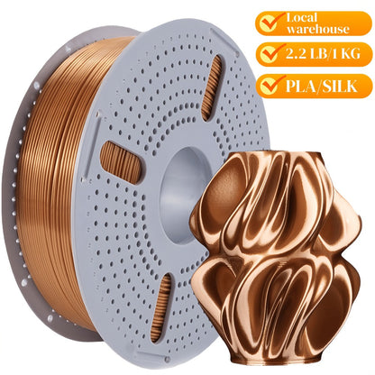 High Gloss PLA Filament 1.75mm 1kg Low Warping – Black White Dual Tri Rainbow Multicolor 3D Printer Filament ±0.02mm | Shiny PLA Spool for Creality Ender 3 5 Neo Bambu Lab Prusa FDM Printers