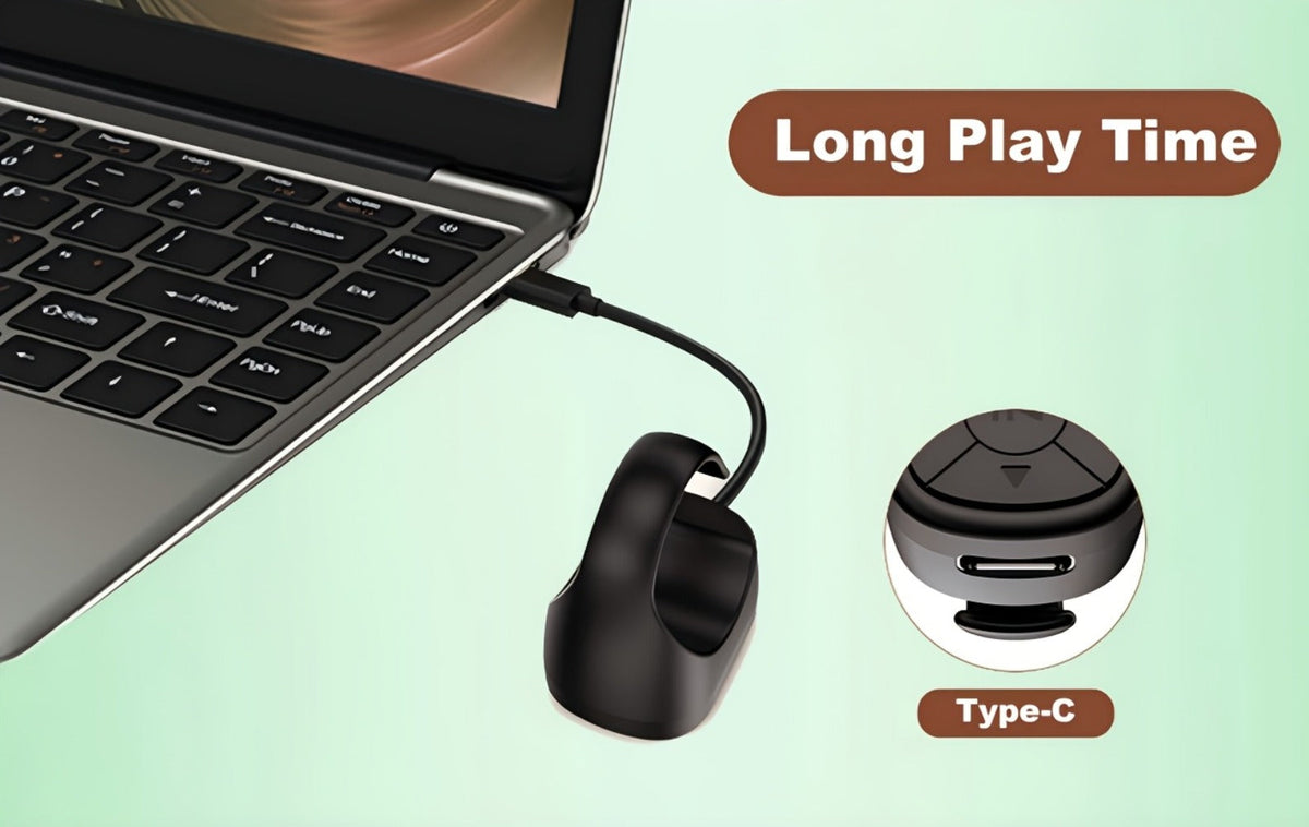Bluetooth Selfie Remote Ring 2 Pack TikTok Scroll Shutter for iPhone iPad, Hands-Free Photo Capture Video Like Page Turn Music Control