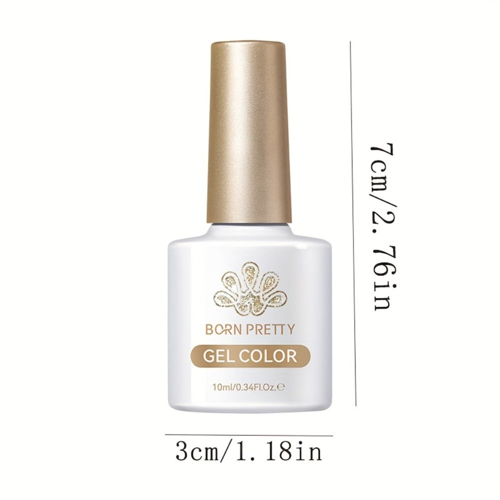 Gel Nail Polish BORN PRETTY 6-Piece Flowing Cat-Eye Set with Six 10ml Magnetic Bottles for Nail Art
