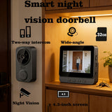 Video doorbell+HDScreen+SDCard