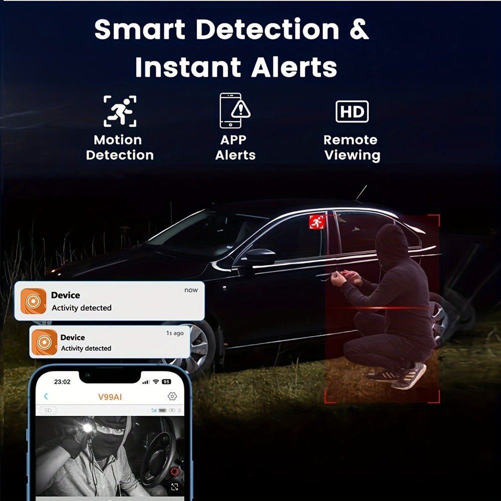 4G LTE Security Camera 4K Wireless No WiFi Needed, Infrared Night Vision, Rechargeable Battery, PIR Human Detection
