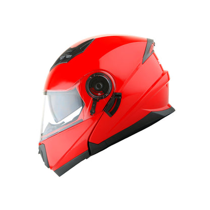 Motorcycle Modular Full Face Helmet Flip Up Dual Visor Sun Shield with Optional LED Tail Light 3 Modes Removable Washable Interior, Multiple Colors S M L XL — Modular901