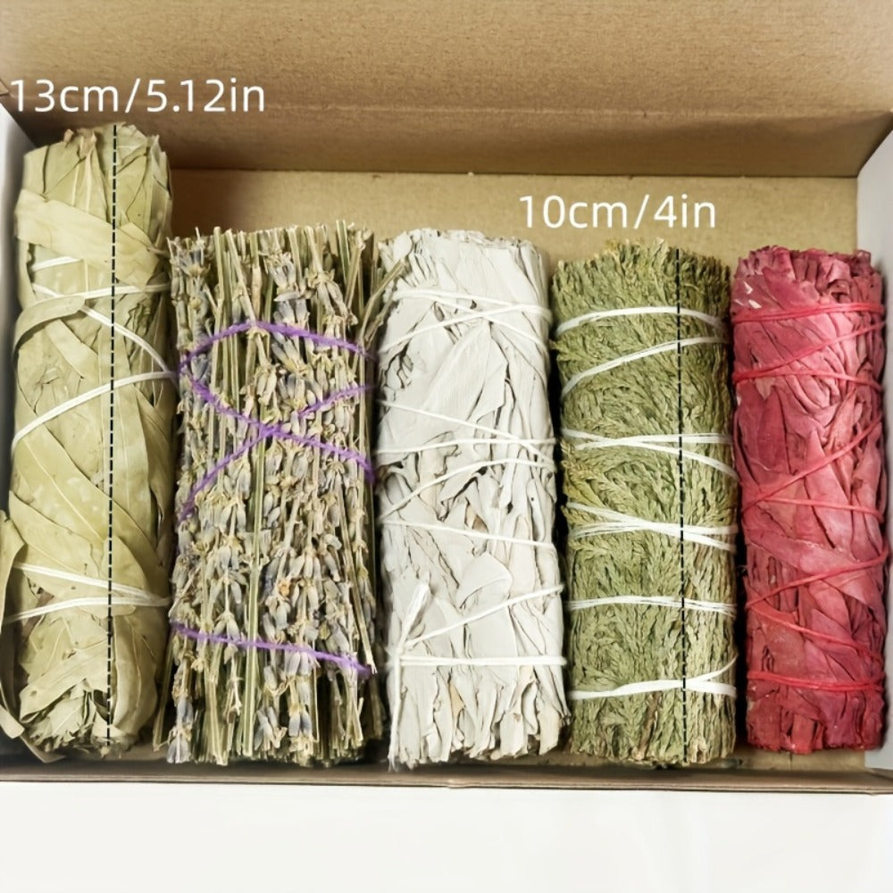 Aromatherapy Incense Sticks Kit, White Sage, Cedarwood, Dragon's Blood, Eucalyptus & Lavender