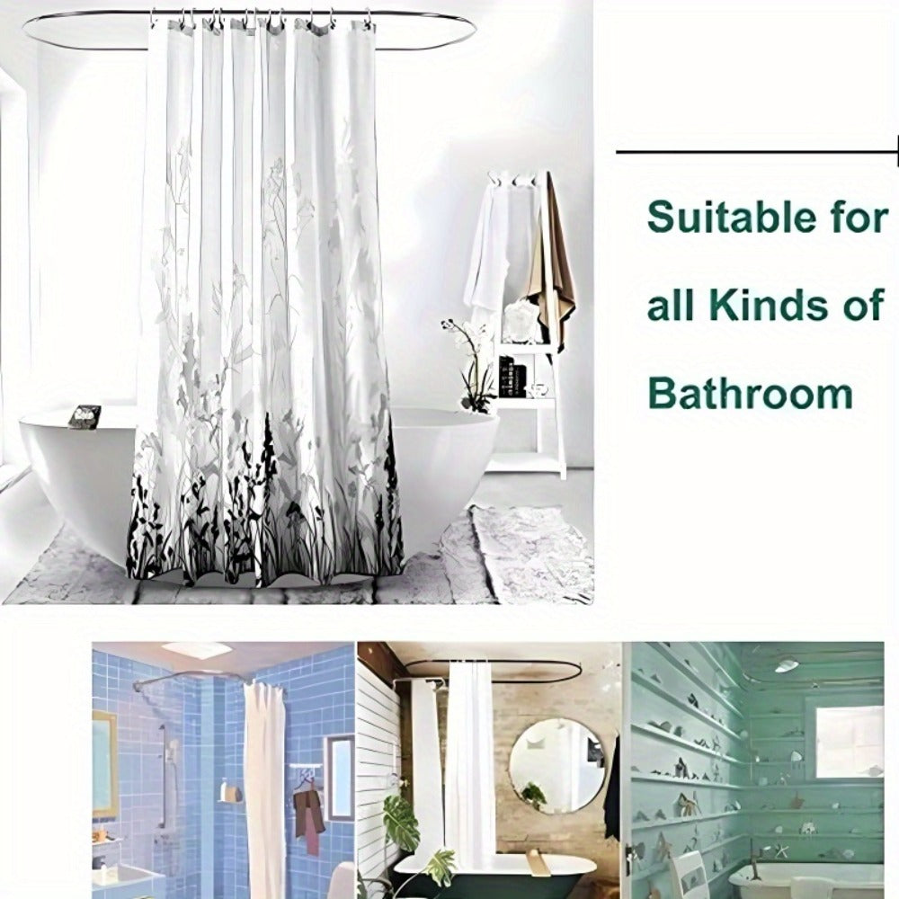 Lighthouse Ocean View Shower Curtain with Single-Curtain or Four-Piece Bathroom Set Checkout Options