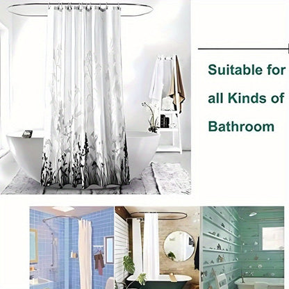 Lighthouse Ocean View Shower Curtain with Single-Curtain or Four-Piece Bathroom Set Checkout Options
