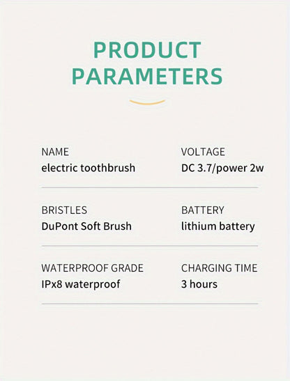 Sonic Electric Toothbrush IPX8 Waterproof USB Rechargeable with 10 Replacement Heads, Intelligent Timer, Travel Case & Charging Base – 5 Colors for Men & Women