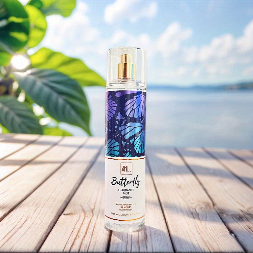 Body Mist Perfume Spray 8oz – 12 Scents Floral Hair & Body Fragrance for Women, Rose, Cherry Blossom, Beach, Long-Lasting Light Scent, Unisex Daily Wear Gift