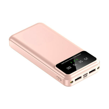 65000mAh Portable Power Bank with LED Display USB Charger for iPhone 17 16 15 14 13 12 11 XS Android Phones Tablets – High Capacity Emergency Backup Battery Pack for Travel Outdoor Camping