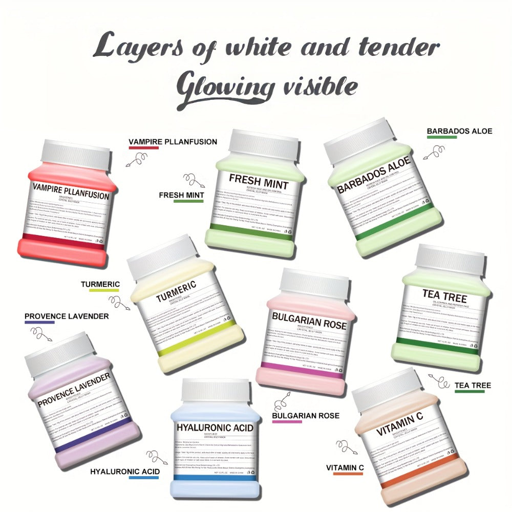 12.3 oz Tea Tree Jelly Mask Powder with Hydrogel Peel-Off Format for Home or Salon Skin Care