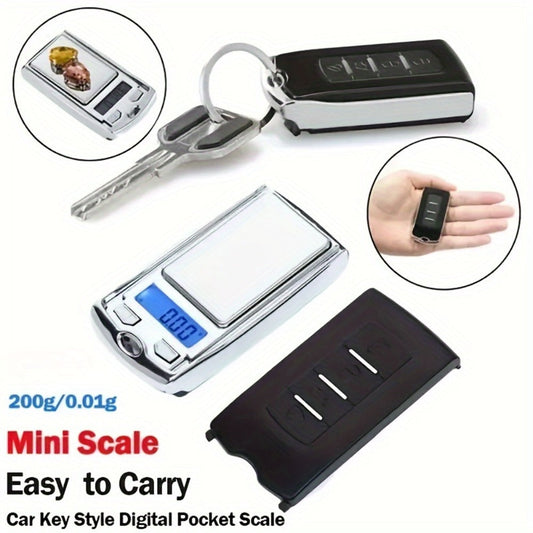 Mini Digital Pocket Scale 0.01g Precision – Portable Keychain Scale with Backlit LCD for Jewelry, Herbs, Food & Kitchen Use – Compact Lightweight Gram Scale