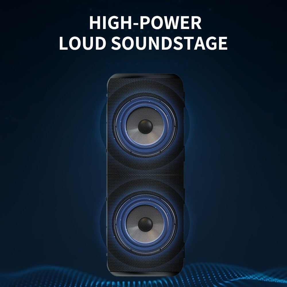 Portable Bluetooth Speaker S10 with RGB Breathing Lights, Dual-Channel Pairing and Battery or USB Power