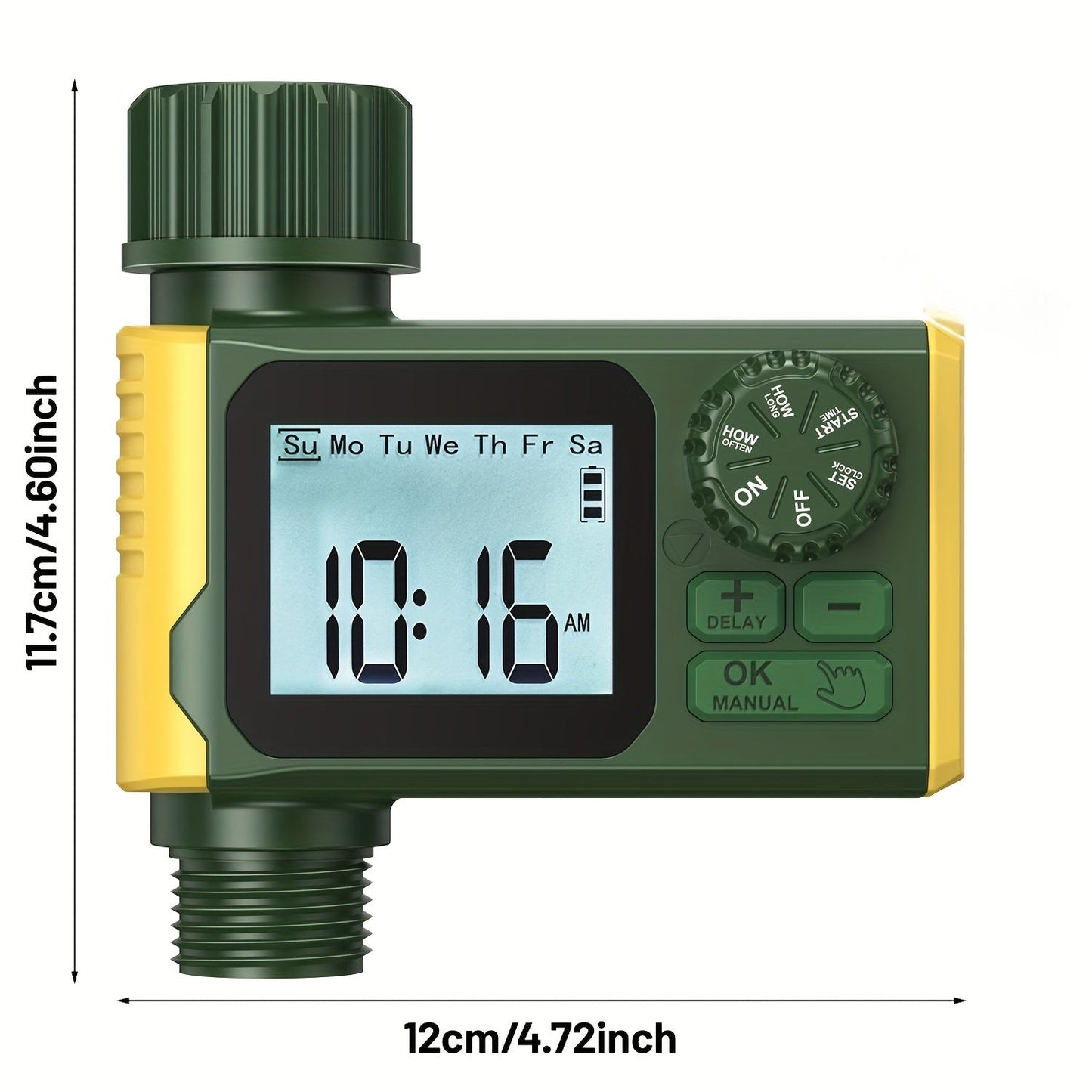 Garden Irrigation Timer Automatic Watering Controller for Lawn Farm Drip System