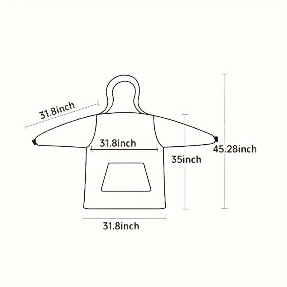 Pile-Texture Wearable Blanket Hoodie with Kangaroo Pocket and Four Pumpkin, Moon or Sock Bundle Styles