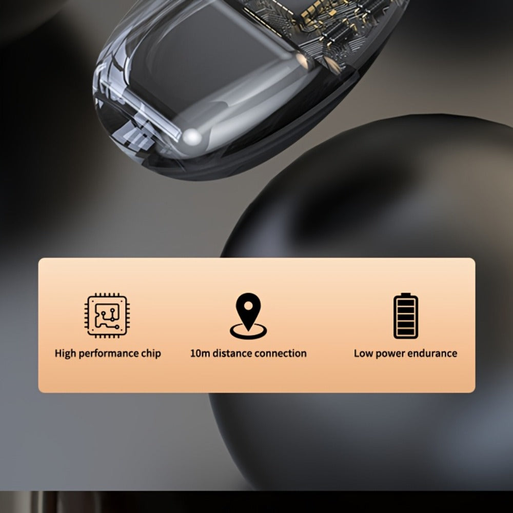 Invisible Sleep Earbuds TWS Hi-Fi Stereo Wireless Bluetooth Digital Screen Ultra-Long Battery 3 Colors for Android Apple Samsung All Smartphones Cycling Running Sports