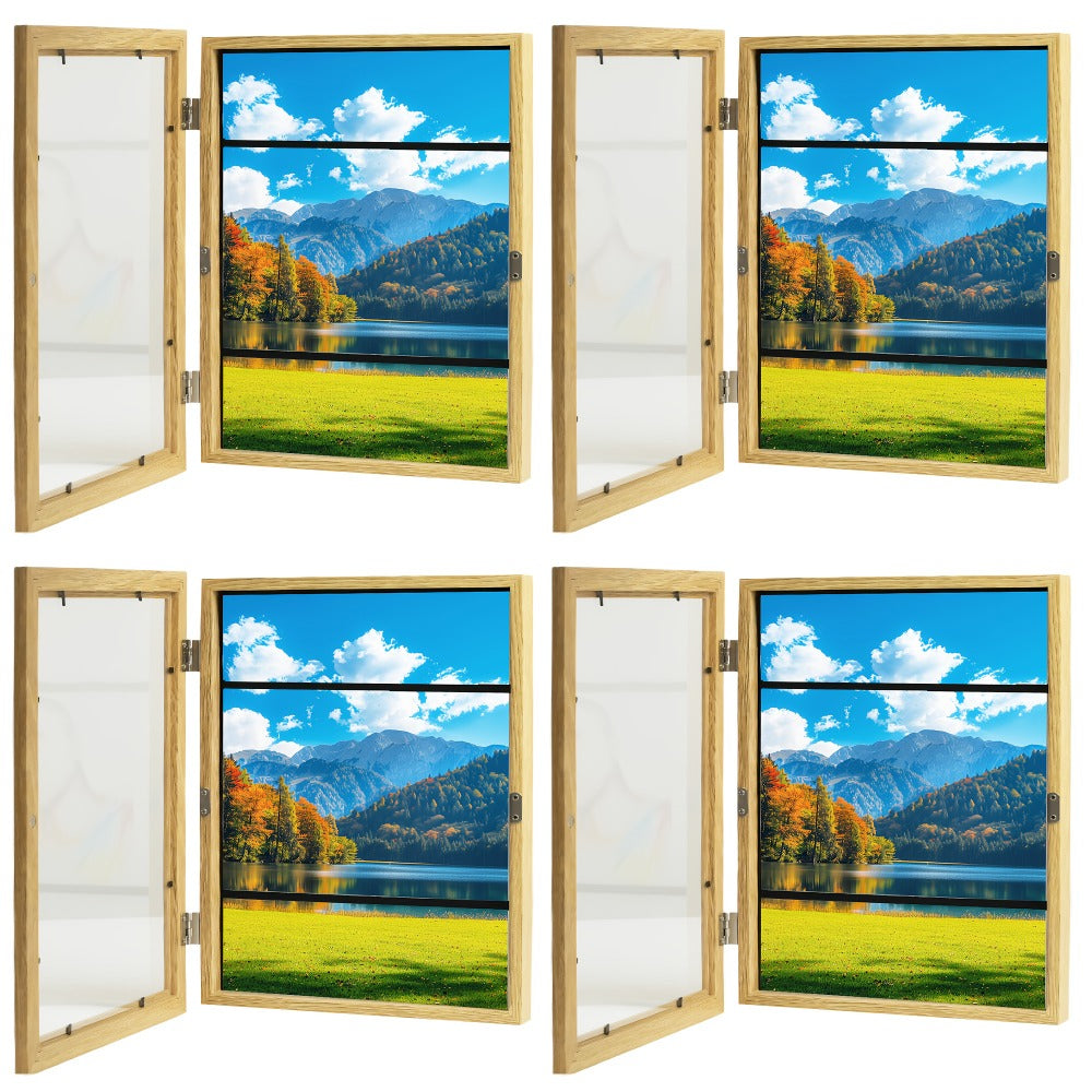 Front-Opening Kids Art Display Frames with Changeable Storage and Six Exact Color-and-Pack Options