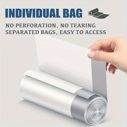 13-Gallon Translucent White Trash Bags with Tie Handles in Extra-Thick 100 or 200-Count Packs