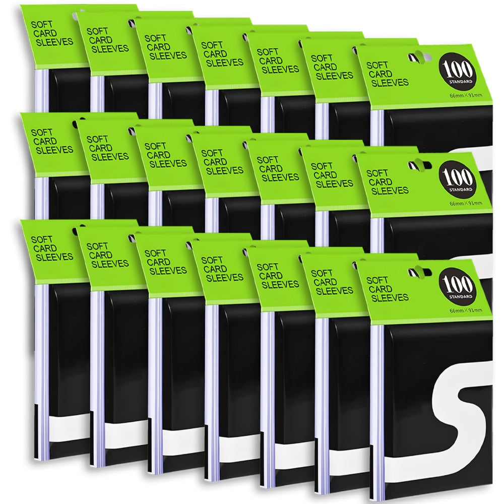 Clear Soft Trading Card Sleeves in 700, 1500, 2200, 3800 or 5400-Count Bulk Packs for Adult Collectors