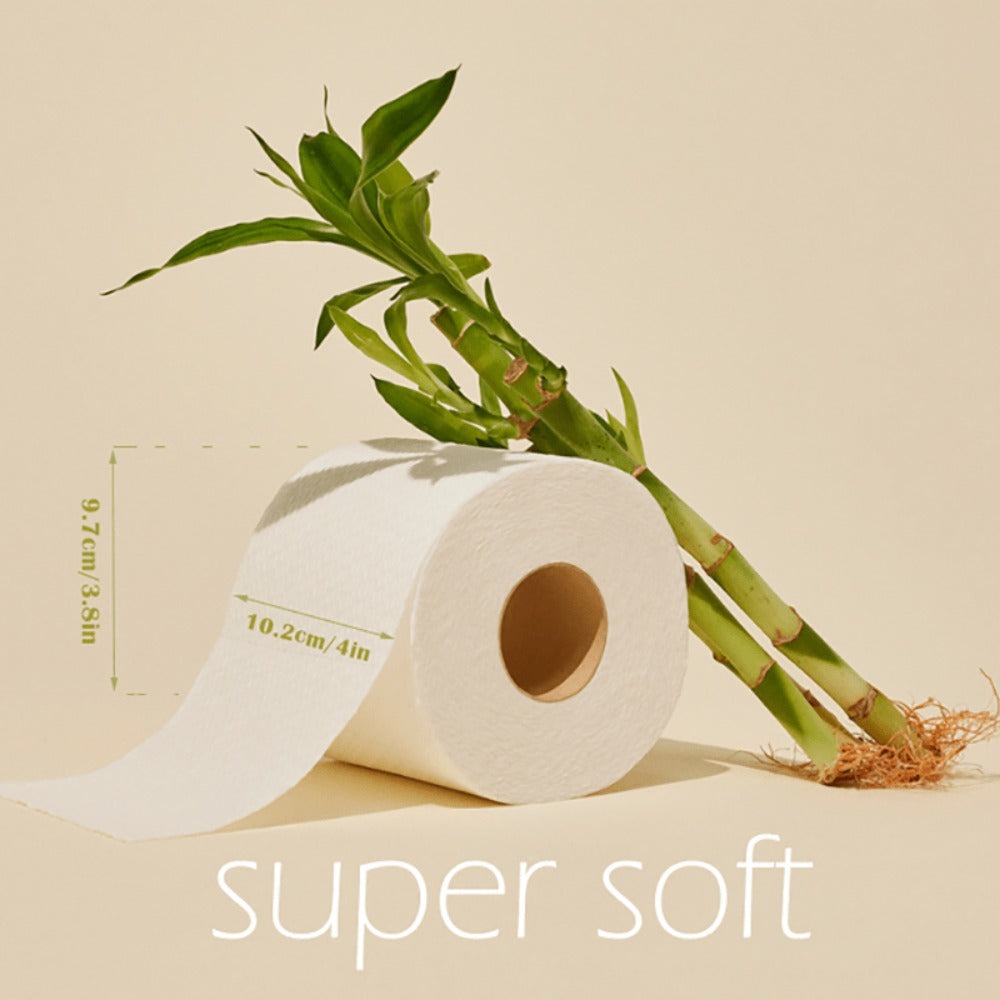 Three-Ply Bamboo Toilet Paper with 300 Sheets per Roll, 24-Roll Pack for Home, RV, Travel or Guest Bathrooms